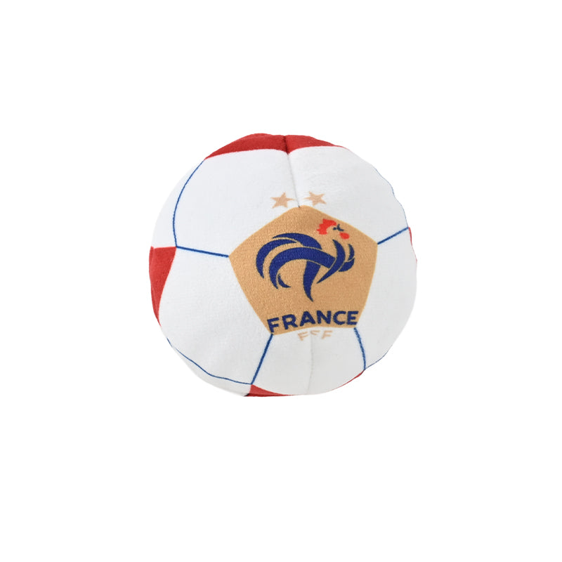 France FFF Pet Rooster & Soccer Ball Toy Set